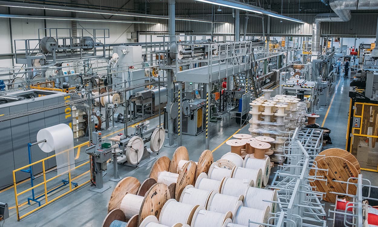 Fibrain cable manufacturing facility