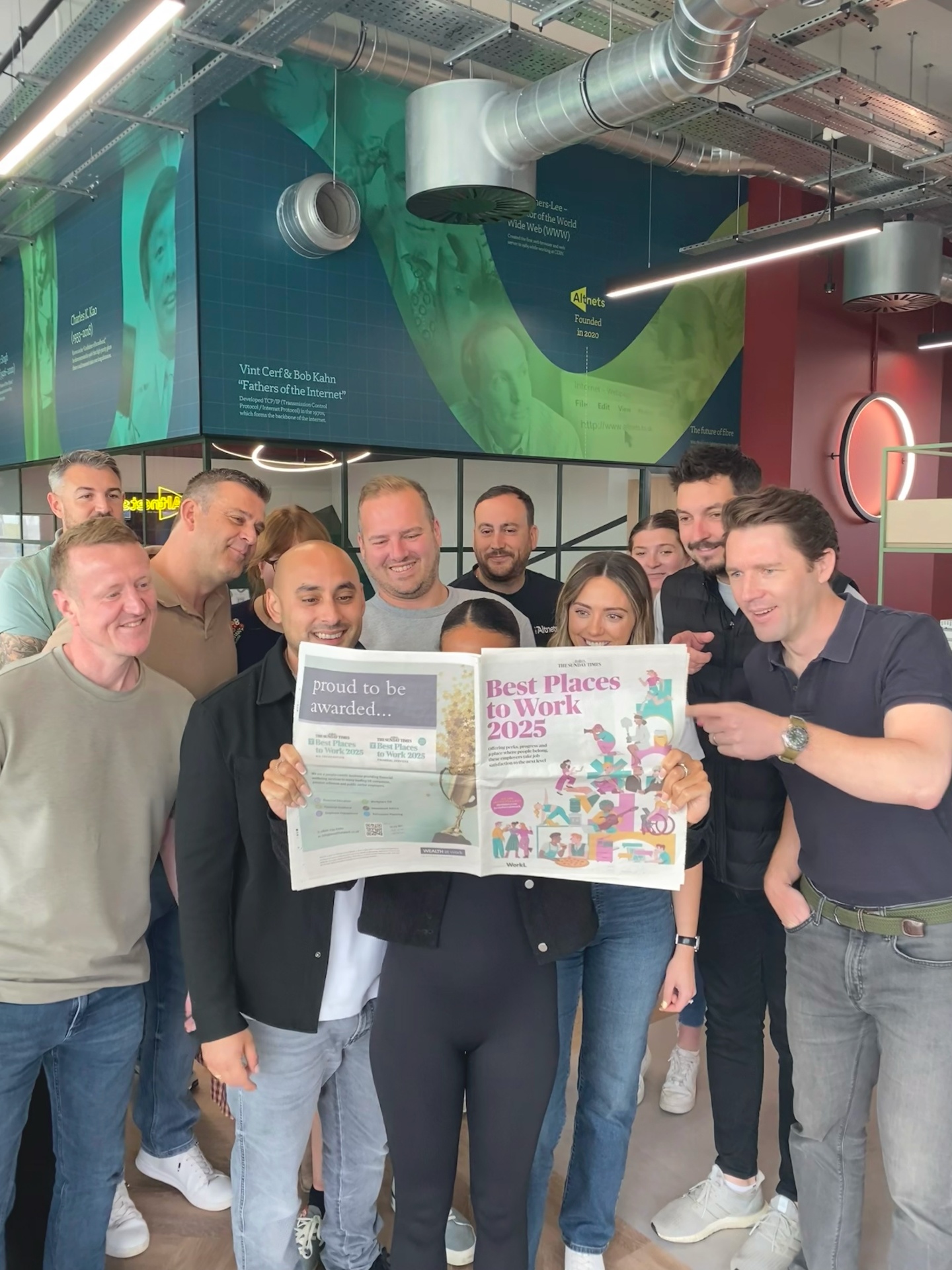 We've been named one of The Sunday Times' Best Places to Work!