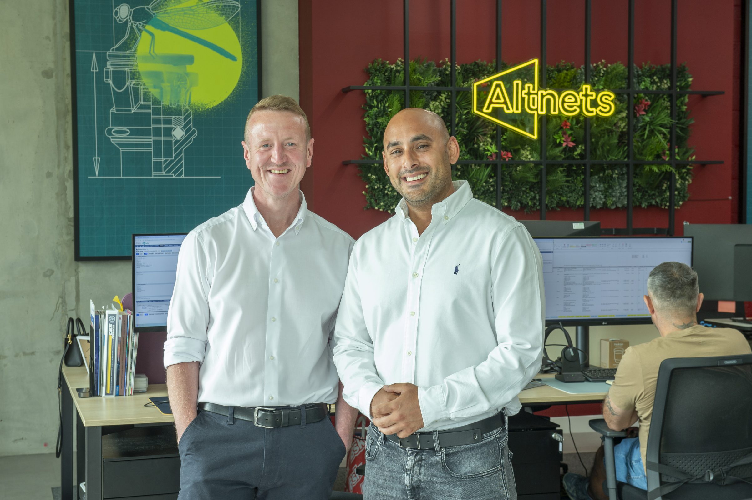 Co-founders Sam & Paul in the Altnets office