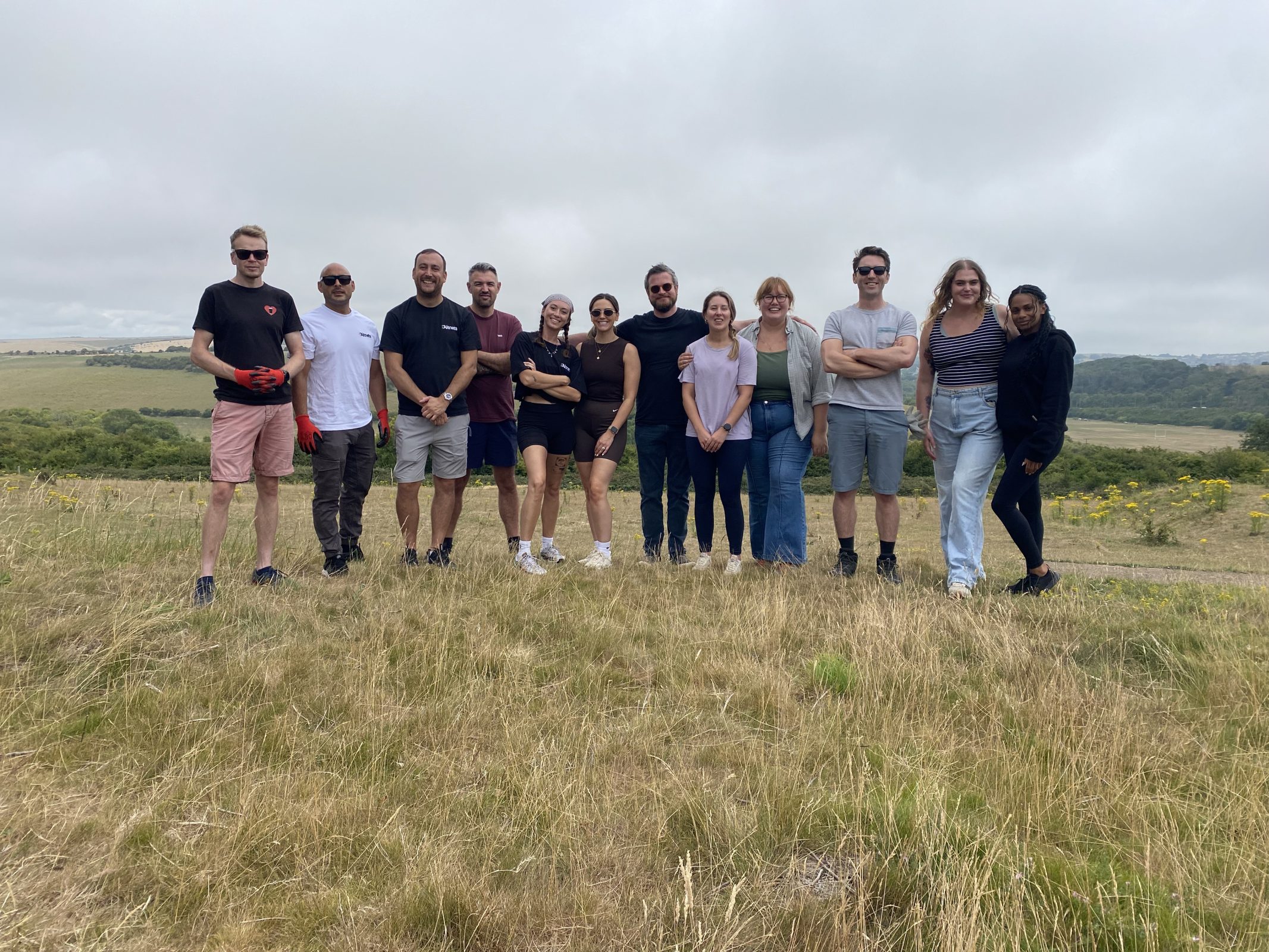 Picture of the Altnets team in a field